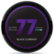 77 Black Currant Medium nicotine pouch can