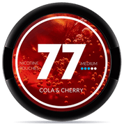 77 Cola Cherry Medium nicotine pouch can