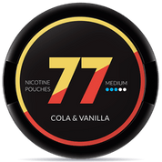 77 Cola Vanilla Medium nicotine pouch can