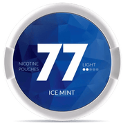 77 Ice Mint Light nicotine pouch can