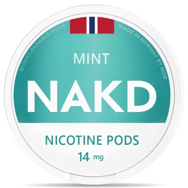 NOR NAKD Mint Nicotine Pods 14 mg can