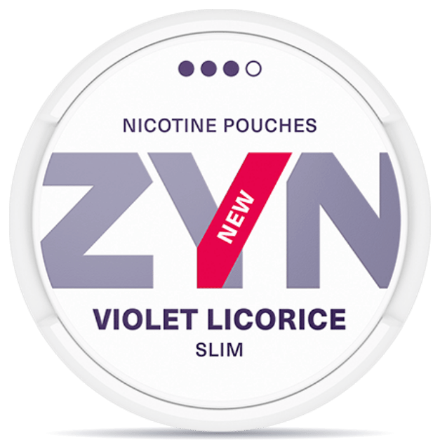 ZYN Violet Licorice Slim Strong can